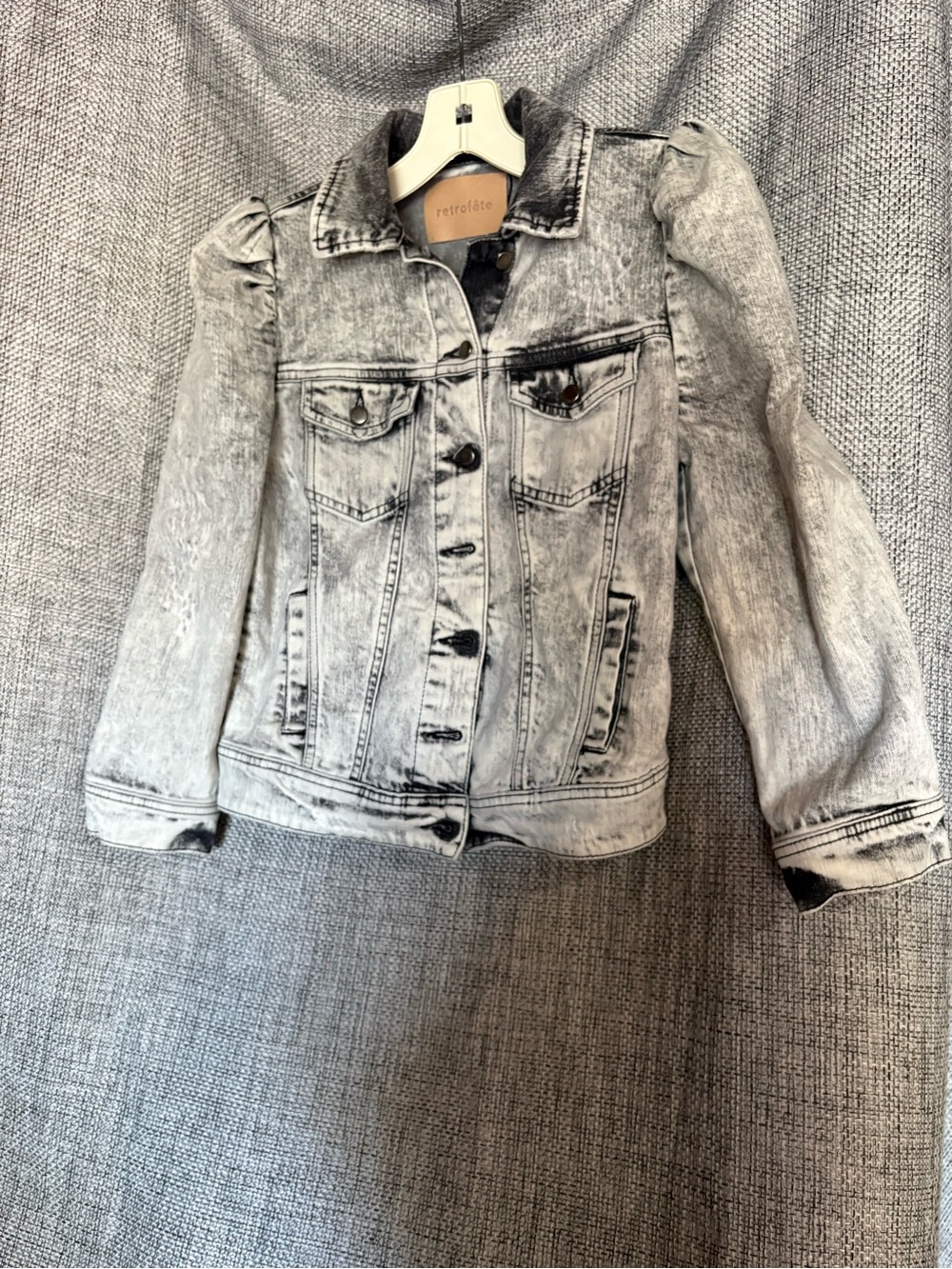 Retrofête Ada Denim Jacket in an acid-wash finish